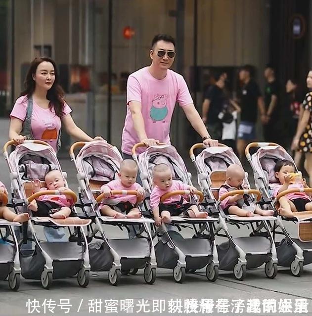 二胎|夫妻带6个娃逛街“横行霸道”,路人看呆,网友再一个凑葫芦娃