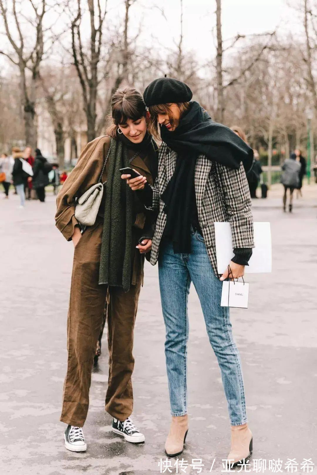 直筒裤 九分裤+短靴=入冬最潮搭配套路,显瘦显高帅翻天!