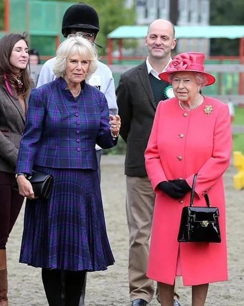 72岁卡米拉比94岁英女王怕冷,女王光腿她穿长靴,小22没女王年轻