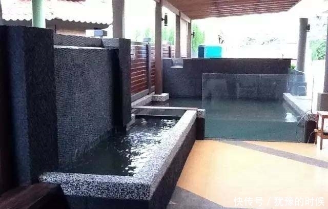 鱼缸和池还可以这样结合?只能说很有想法,有钱我也搞一个!