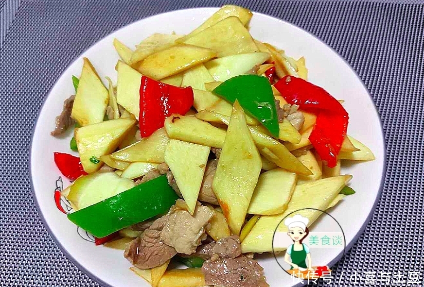 停不下|茭白炒肉此做法,简单一炒就很香,低脂营养高,好吃停不下筷子