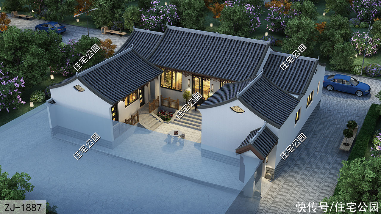 占地面积|回村建房,我更推荐三合院,别让欧式别墅在中国"遍地撒野"