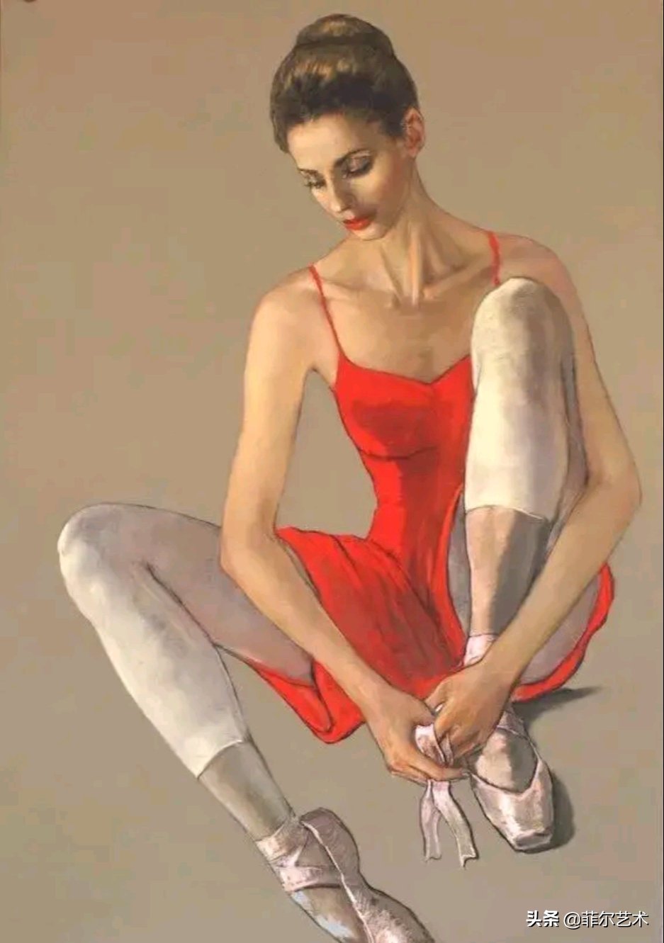 画家|乌克兰女画家色粉画作品,跳舞的姑娘可真美