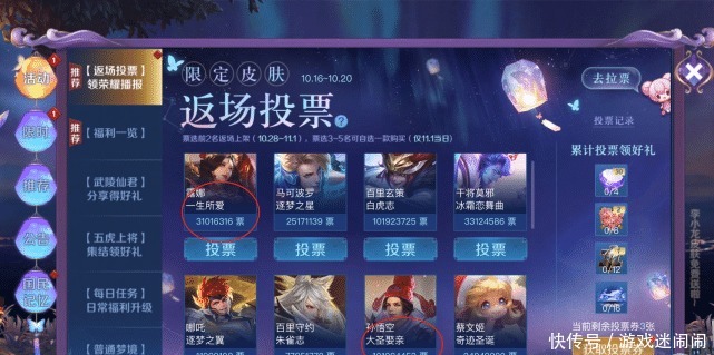 款皮肤|“票数差距过大，一生所爱返场无望”原来，人们喜欢的只是孙悟空