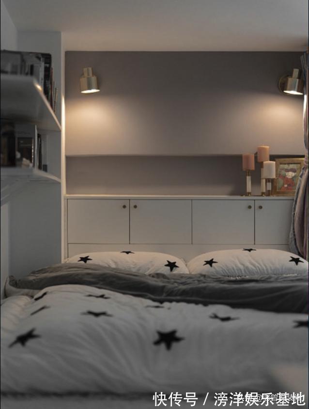 主卧|这是我见过空间利用到最极致的家，34㎡当两室一厅用，还带衣帽间