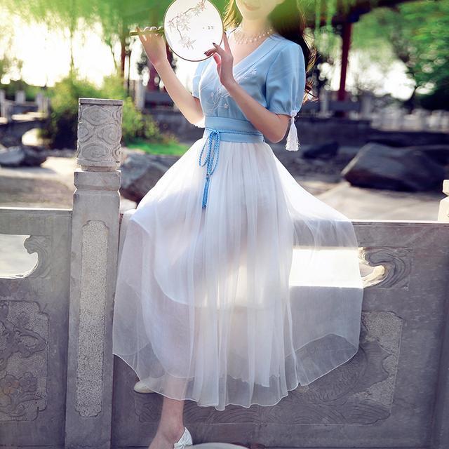 泡泡袖 古色古香中国风改良裙,简直是古风爱好者的福利,太仙了