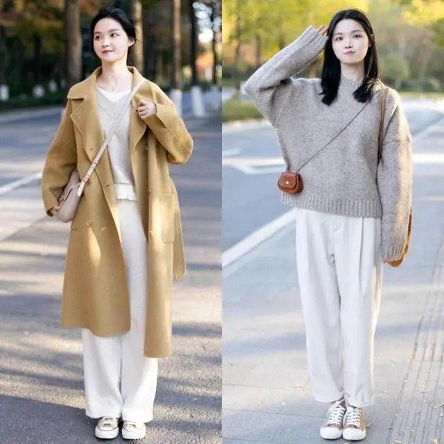 优雅感 优雅女人的衣柜里少不了一条“牛奶裤”,好看又好穿