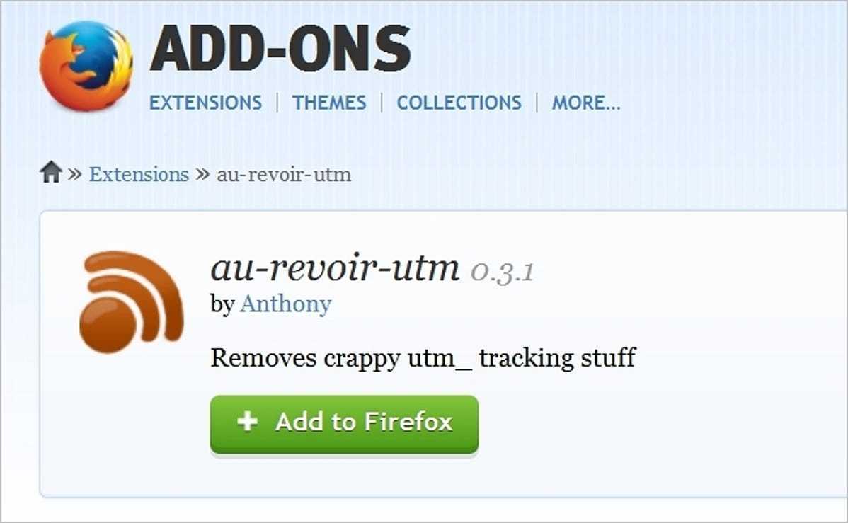 从URL中删除UTM_Source跟踪，并为Firefox提供au-revor-utm扩展