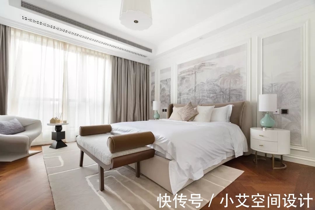 精装|270㎡精装房软装设计，简洁、纯美的温馨轻法式风