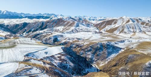 航拍|航拍世界最高最大的旱地麦田，大雪过后，此景令人如痴如醉