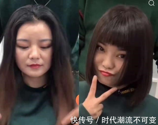 脸型 发量少还“脸大”的女生适合啥发型六款五五分短发,显瘦显发量!