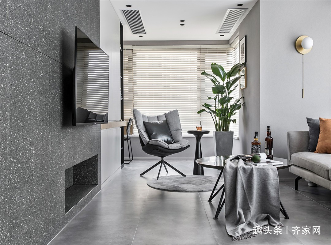 现代|89平两房现代,休闲书房,客厅,餐厅连成一体的扩容空间感!