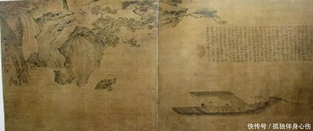 仇英#仇英创作的山水画,对推动文艺事业的发展,起到了很大的作用