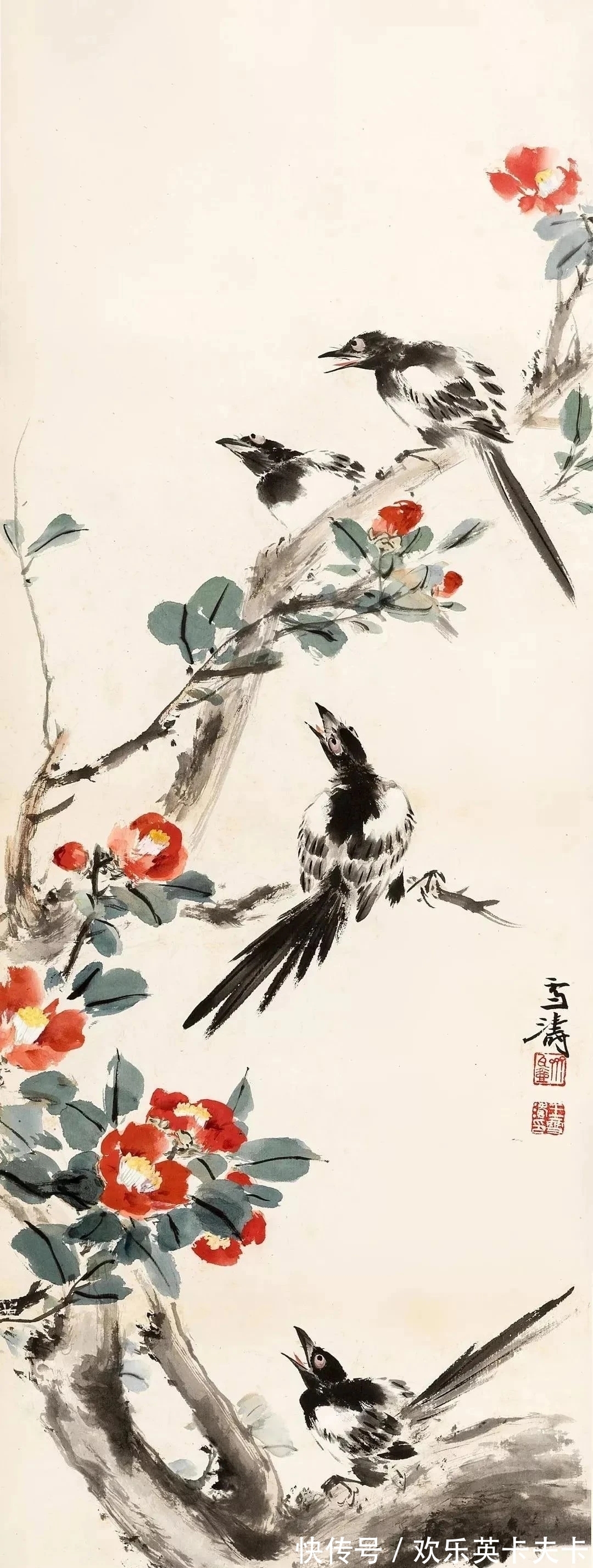 花鸟画!清俊靓丽|最具辨析度的中国画,王雪涛花鸟画