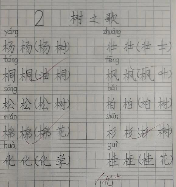 群里|二年级女孩练字半年，进步很大，老师在群里表扬