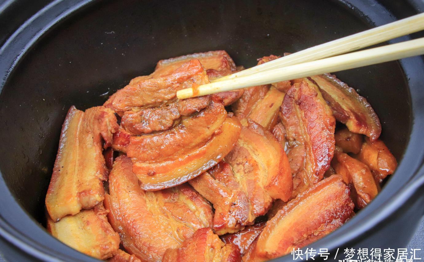 五花肉|先煎后焖五花肉,光闻香味都解馋!这一大锅,关系够铁才上这道菜