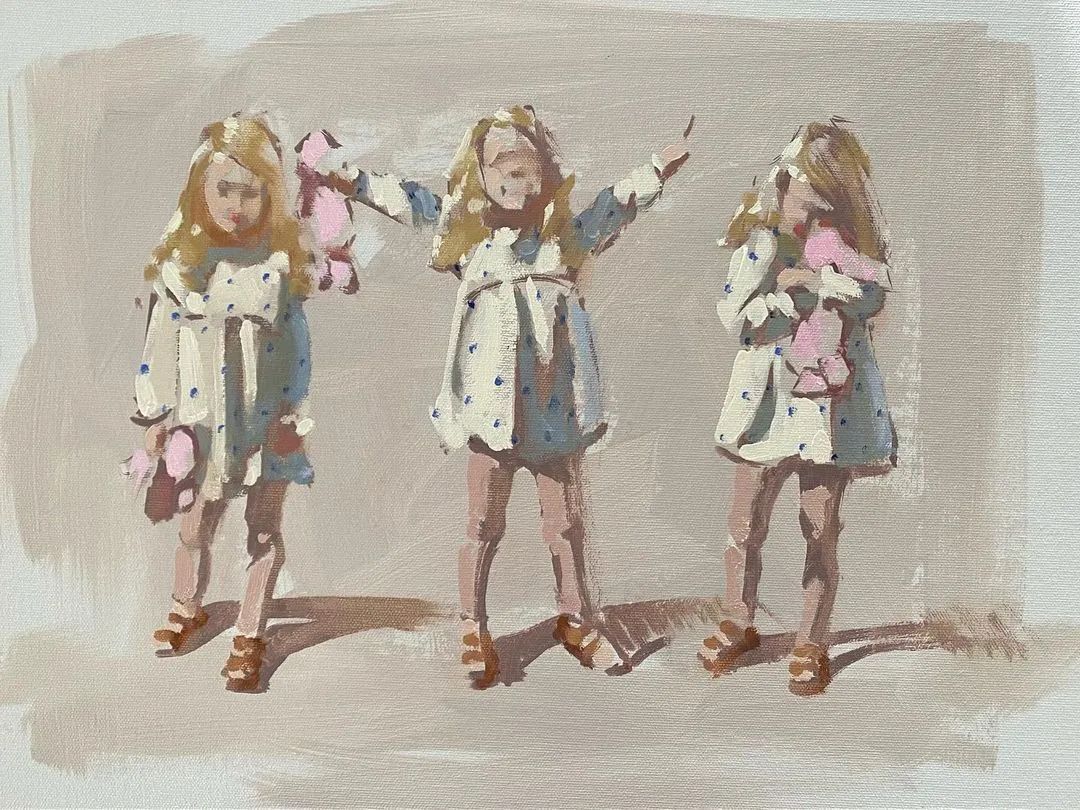 概括的笔触,光影和色彩具佳!