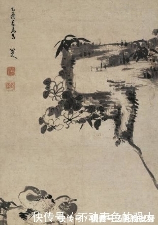 幅画$八大山人画一幅鸳鸯图,3500万起拍1.18亿天价成交