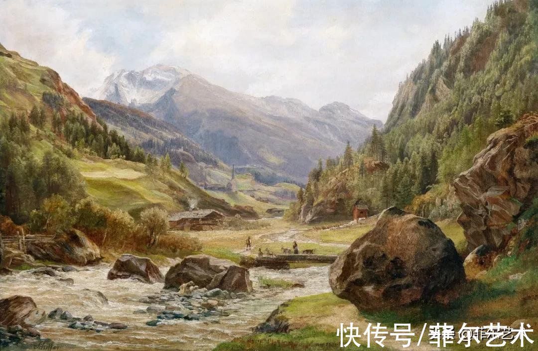 艺术家$高山风景~奥地利艺术家安东·希弗风景油画(高清)作品欣赏