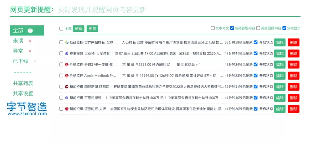 浏览器插件 网站更新提醒 监控通知网页内容更新-劳模下载