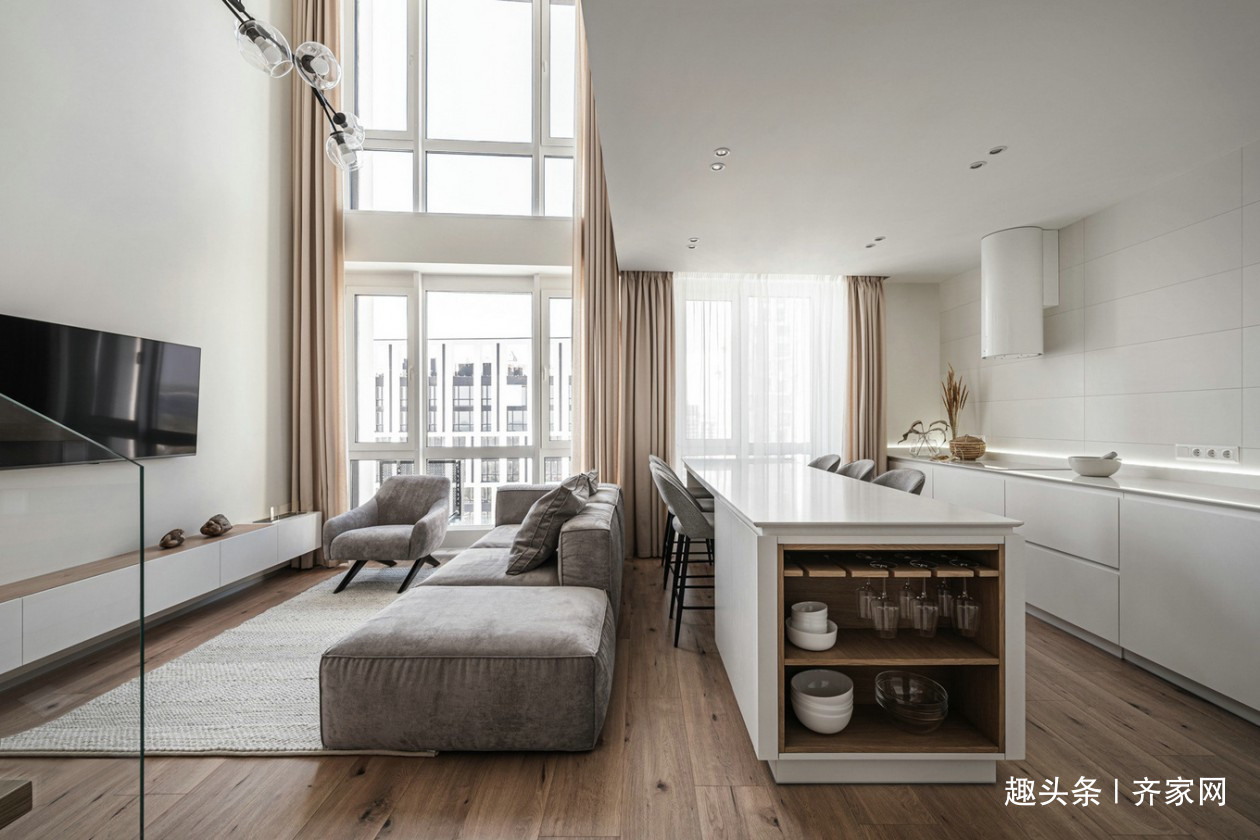 抽象表现主义|极简LOFT公寓,以一种简单的姿态展露头角,还原人性纯粹的居住