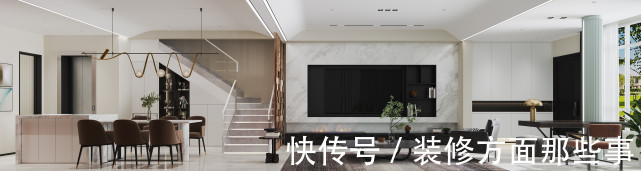 装修风格|233平现代风复式房子,以功能性为第一原则