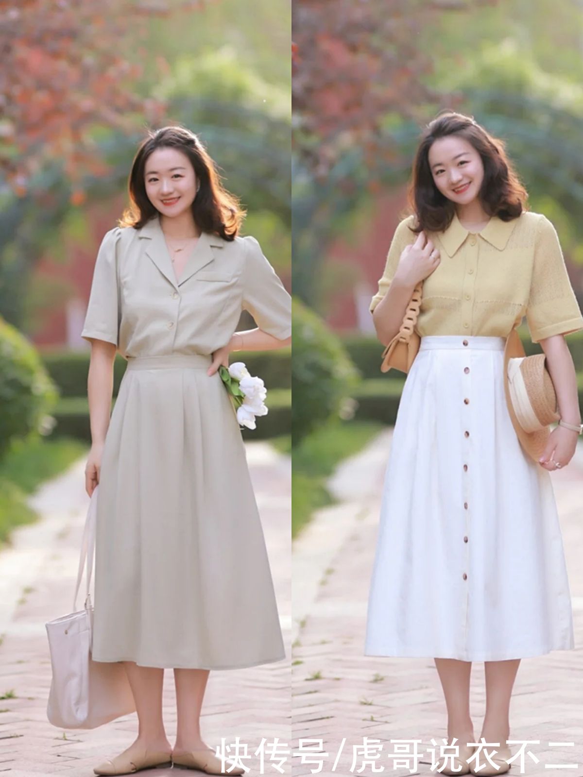 微胖|真正会穿的微胖中年女人，穿裙装很少搭小白鞋，夏季这么穿更优雅