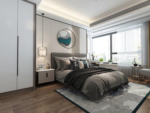 新中式|80后夫妻将新房装中式,仅阳台就被多人借鉴,高级灰的氛围太美了