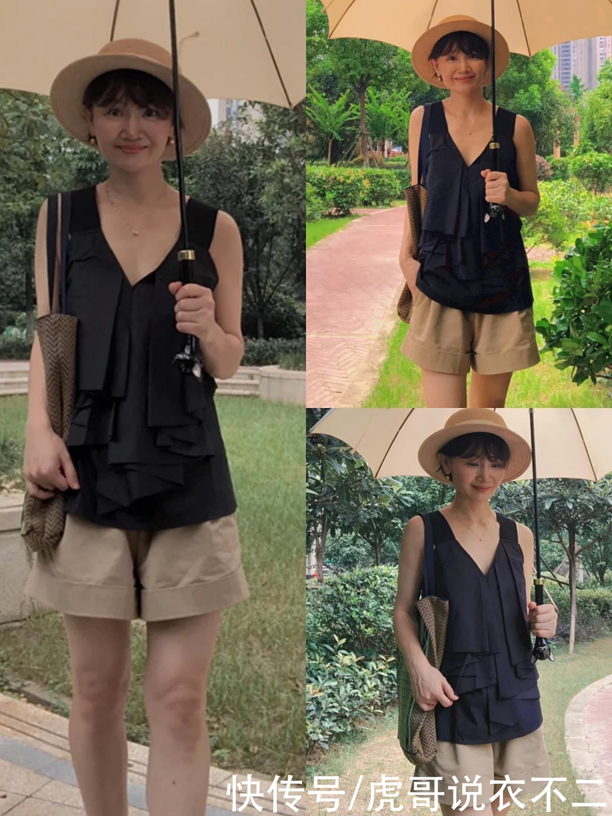 减龄|45岁依旧美得像少女，这位大龄“姐姐”真会穿，不扮嫩也减龄洋气