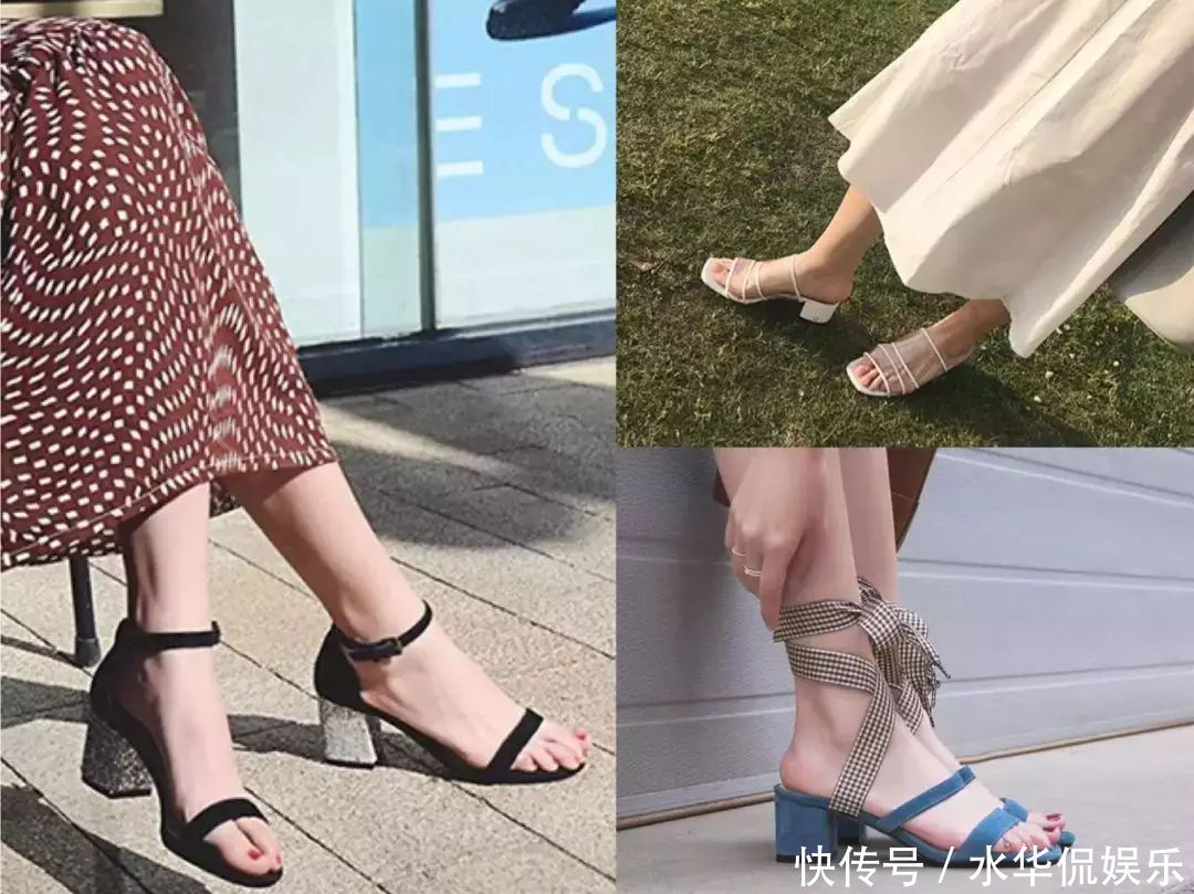 裙装|今夏小白鞋早就out了!入手这双一字带凉鞋,清凉时髦更有女人味