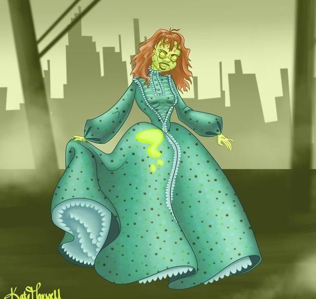 白雪公主#迪士尼公主变成恐怖“怪物”,丧尸让人害怕,吸血鬼画风妖娆