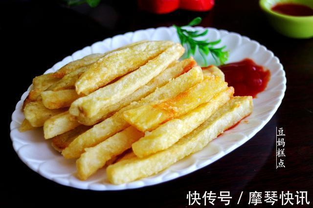 教你自制正宗炸薯条,4块钱做2大盘,酥脆香软,口感不输肯德基