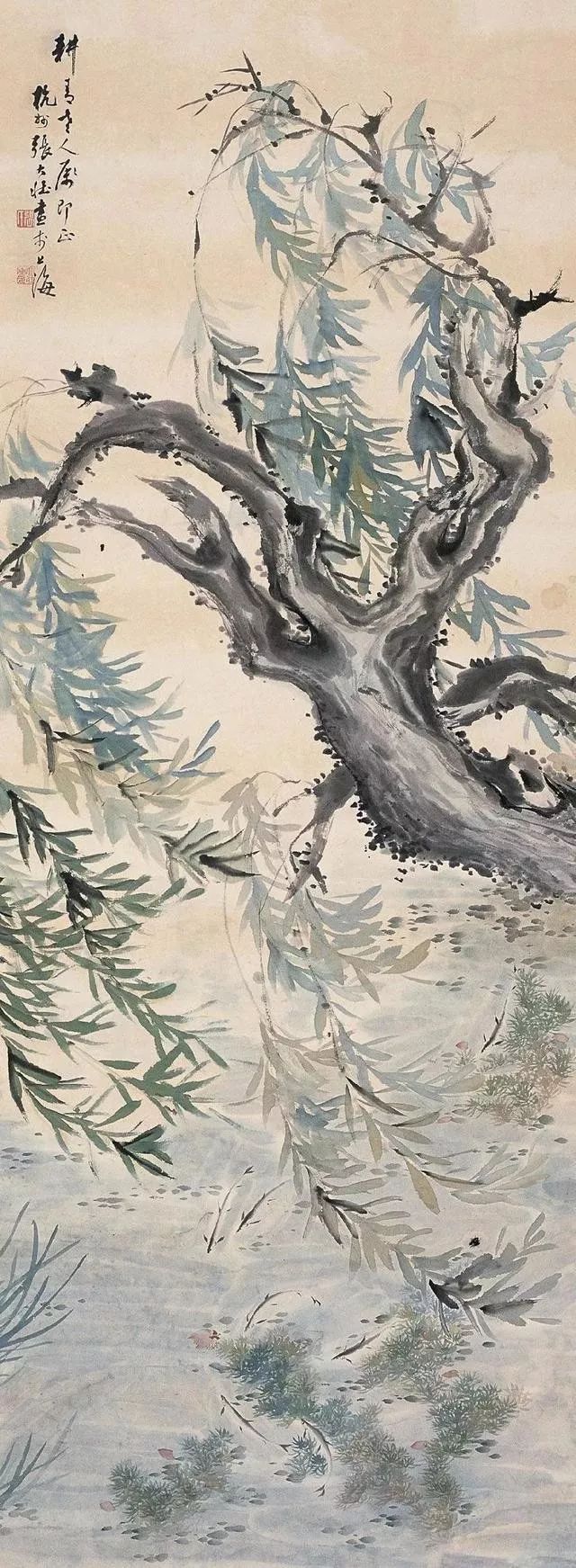 华新罗&张大壮：人淡如菊，以“没骨法”画虾，自创一格