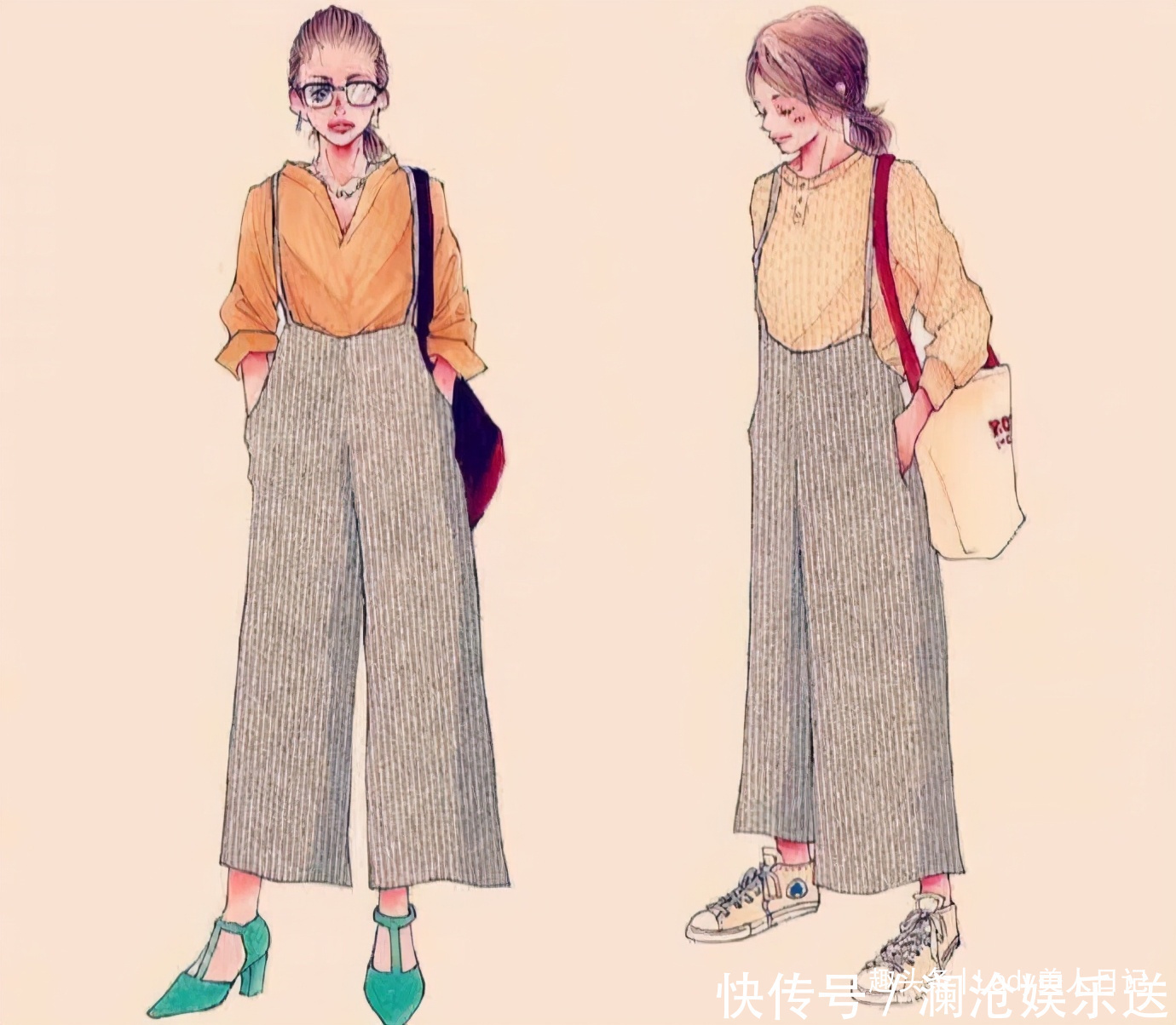 又被日本“手绘穿搭”惊到，从配色到搭配，怎么如此好看和时髦