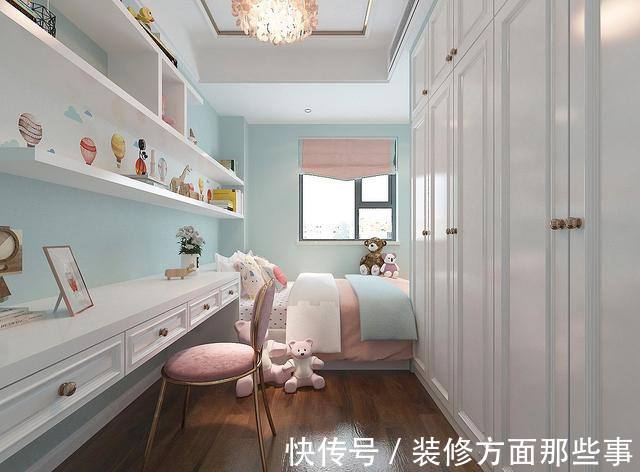 装修|123平轻奢风三居室,隐形门与电视墙融为一体