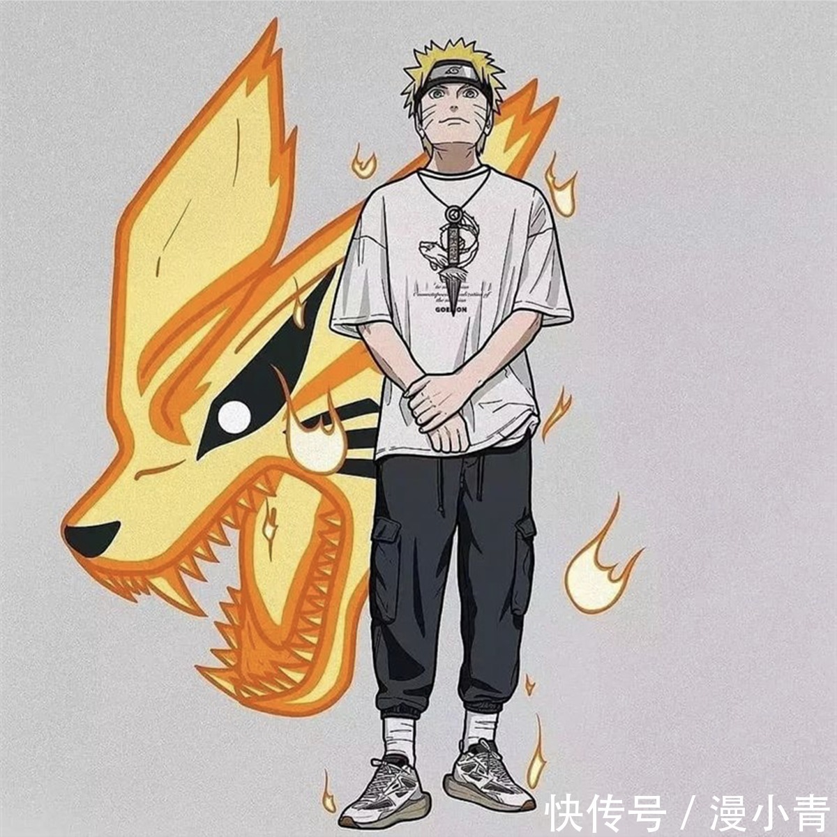 吊车尾|当《火影忍者》中的人物都穿上了潮牌服装，可能颜值要重新排序了