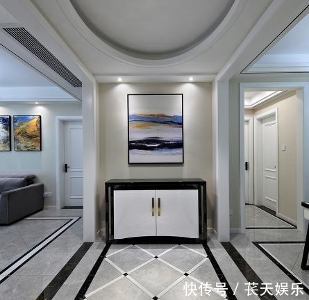 墙面|新房装修终于完工现代简约风格,进门的玄关最抢眼忍不住晒晒