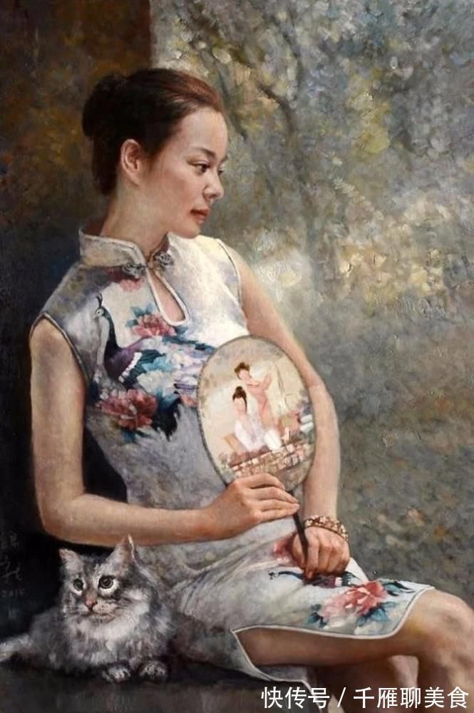 油画&古典东方女性之美——油画艺术家张锦龙女性人物作品欣赏