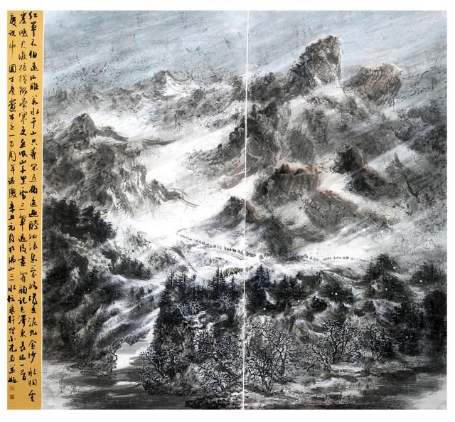 罗金尧|“学艺先学毅”，他执教佛山22年，苦攻国画得山水造化｜feng味佛山