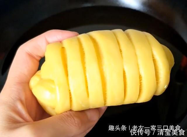 馒头|我家面粉从不蒸馒头,加2根香蕉,简单几步,出锅给肉不换,真香