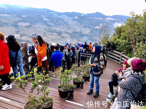 景观台|元阳坝达梯田景区，最佳日落观景点，可惜运气差了一点点