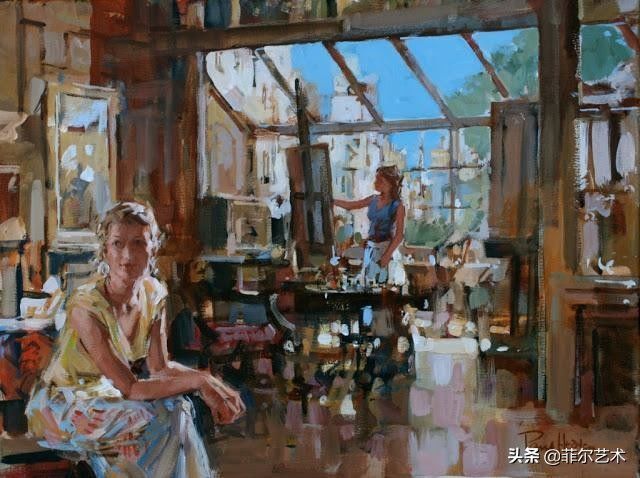 性感@英国艺术家用豪放泼辣的笔触,描绘出性感迷人的西洋女郎