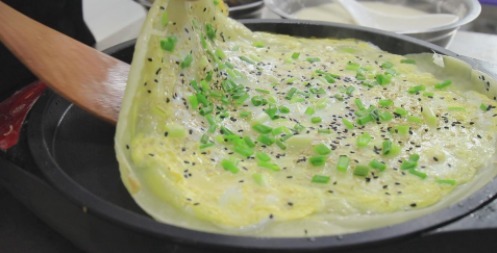 早餐|几个鸡蛋,一碗面,不发面不醒面,快速做早餐鸡蛋饼,太简单了