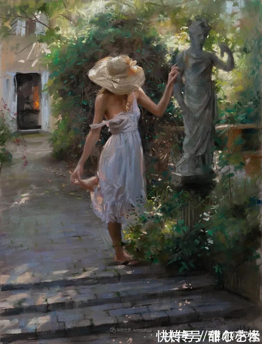 罗梅罗!婀娜多姿,美丽动人~西班牙画家维森特·罗梅罗·雷东多油画欣赏