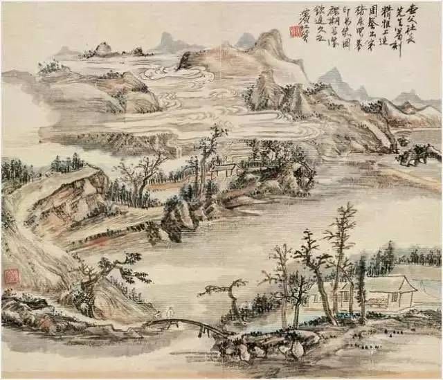 黄山汤口@黄宾虹山水画60幅，浑厚华滋，意境深邃，赏心悦目