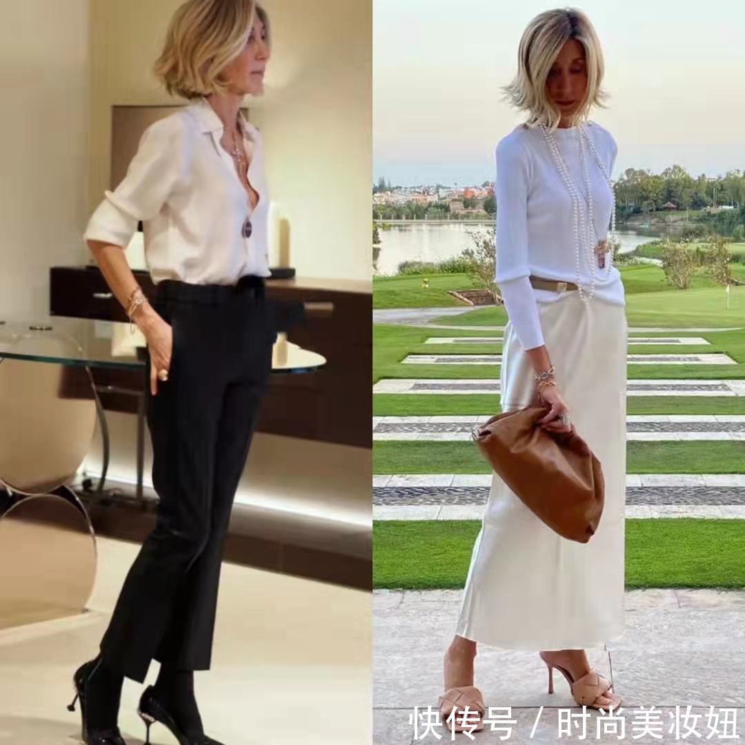 惊艳|50岁普通奶奶太惊艳,相貌平平却很高级,靠穿搭赢得体面