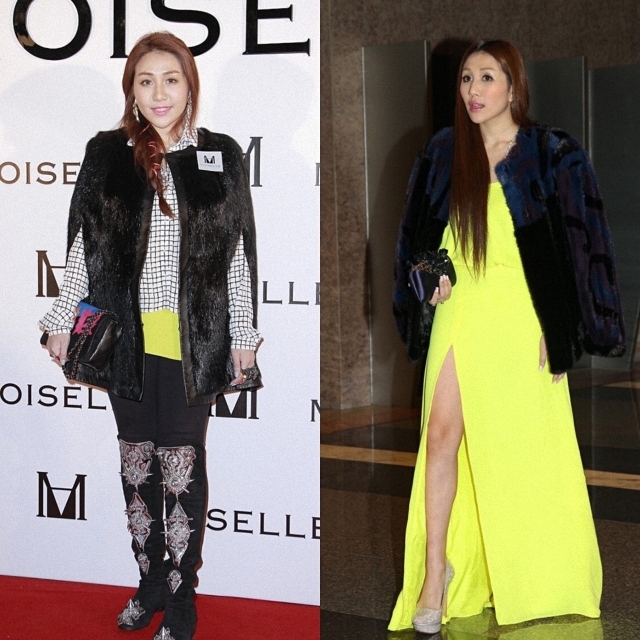 富态|57岁何超琼难得霸气，穿皮草配亮片连衣裙，展颜一笑更显富态