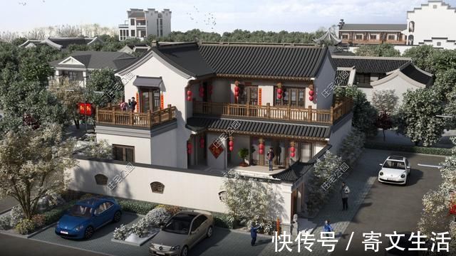 中式别墅|农村盖小院,我只服这5套中式别墅,最低20万你盖不
