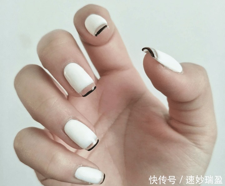 强迫症的克星—反法式美甲，优雅高级，入手不亏