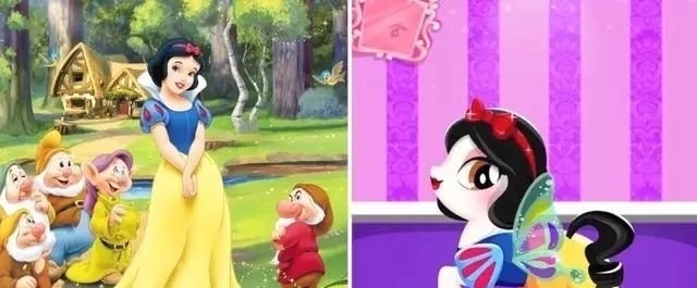 花木兰|迪士尼公主化身彩虹小马,花木兰的马尾太合适了,双厨狂喜